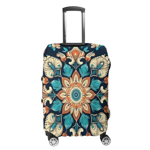 Housse de bagage anti-poussière fleurs L | Solution valise propre 48-81cm - 4
