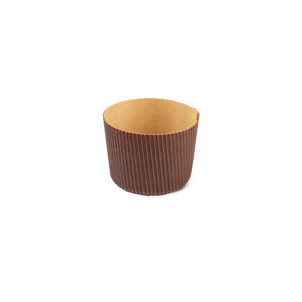 DECORA, 0320168 12 Panettone Moulds 100 g of Pure Cellulose Hardpaper, Heat Resistant up to 200 °C, Ideal for Making a Panettone at Home, Made in Italy