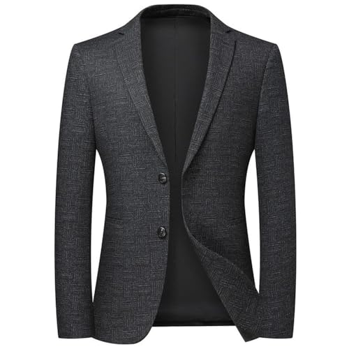 Men's Slim Fit Suit Jacket Autumn Lightweight Wedding Prom Formal Coat Business Casual
