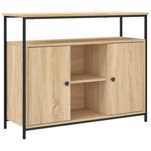 vidaXL Buffet Chêne Sonoma 100x35x80 cm Bois d'ingénierie