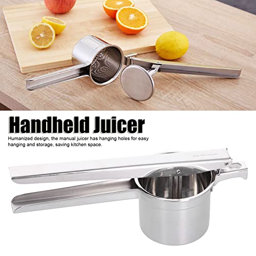 Exprimidor de acero inoxidable resistente con diseño ergonómico de mano 5