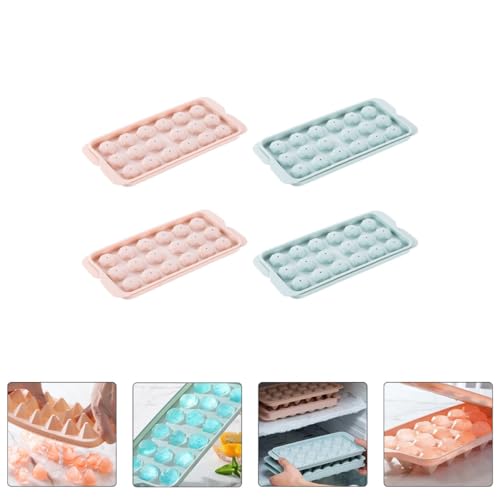 Moldes para cubitos de hielo con tapa 4 piezas miniatura 5