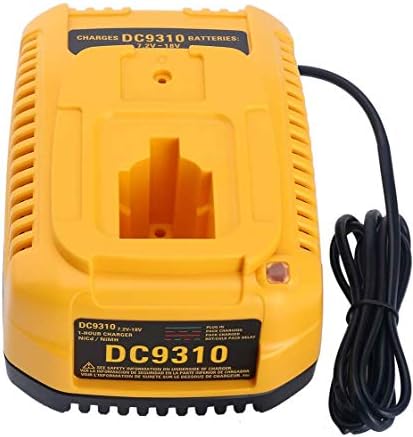 MANUFER DC9310 Fast Battery Charger for Dewalt 7.2V-18V XRP NI-CD & NI-MH Battery DW9057 DC9071 DC9091 DC9096 DW9072 DW9091 DW9099
