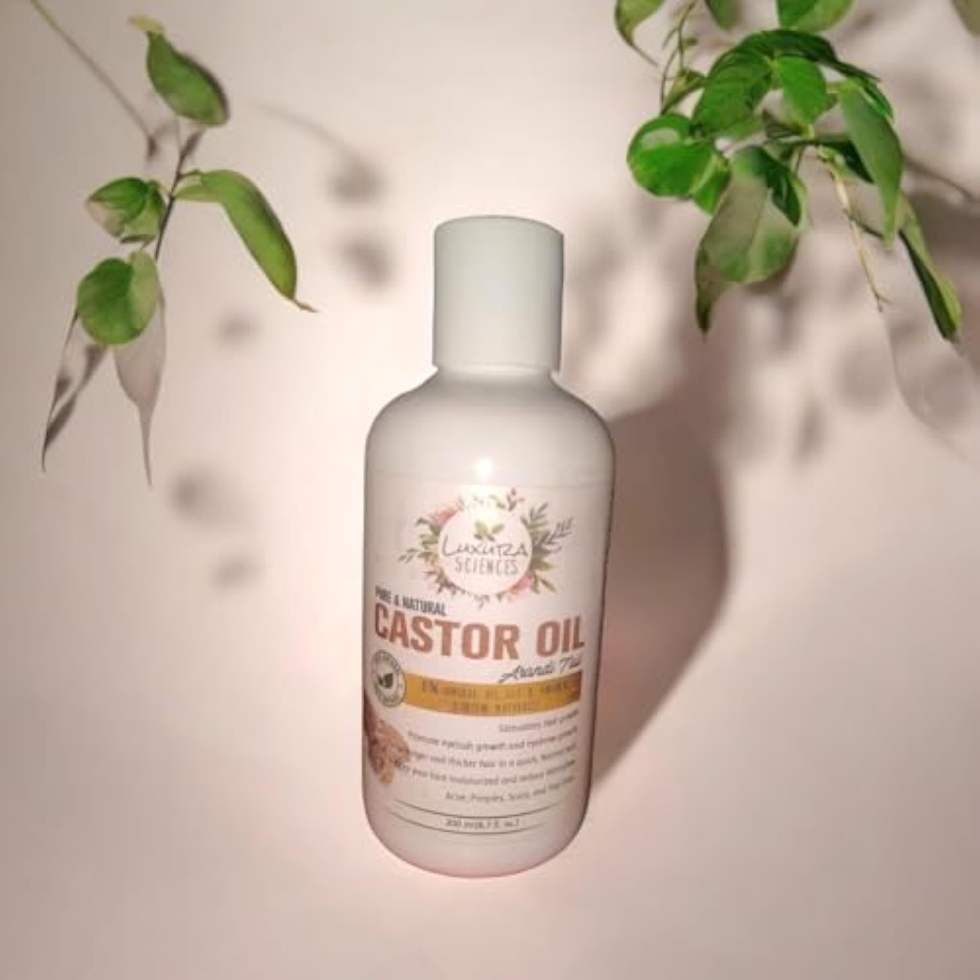 Cold-Pressed Castor Oil, 200ml