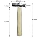 Mini Ball Peen Hammer Anti-Slip Wooden Short Handle, 5 OZ Household Small Hammer for DIY, Woodworking, Repair, Camping, Escape Tool
