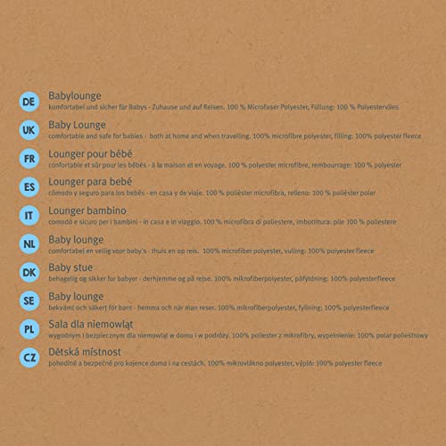 roba Babylounge 'roba Style', mit Bärengesicht 'Benny', hellblau, Wickelauflage