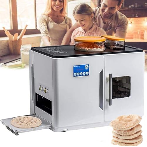 Fully Automatic Pancake Maker Machine, 1800W One-Click Production for Roti, Flatbread, and Tortilla, Ideal for Home and Commercial Use