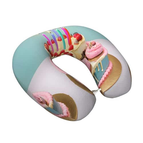 Almohada poliéster cervical para viaje tamaño único miniatura 2