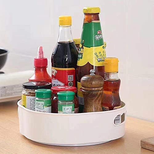 Image of KBS 360 Rotating Kitchen Organizer Tray Multi-Purpose Kitchen Storage Revolving Tray Multi- Function Rotating (Pack of 1)