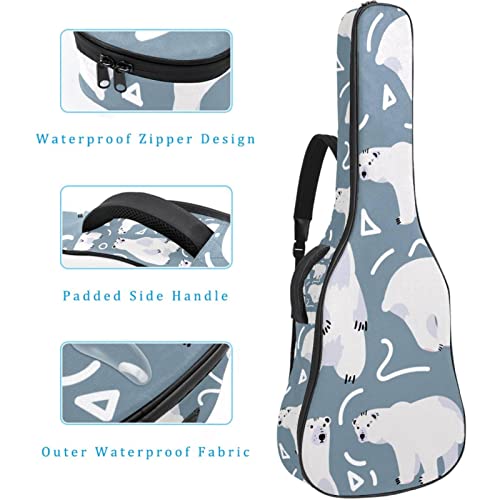 Hondank Housse pour guitare acoustique – Ours polaire mignon – 1 cm d’épaisseur – Rembourrage étanche – 101,6 cm – 106,4… - Les Beatles, Paul McCartney, John Lennon, RIngo Starr, George Harrison Hondank Housse pour guitare acoustique - Ours polaire mignon - 1 cm d'épaisseur - Rembourrage étanche - 101,6 cm - 106,4… – Image 5
