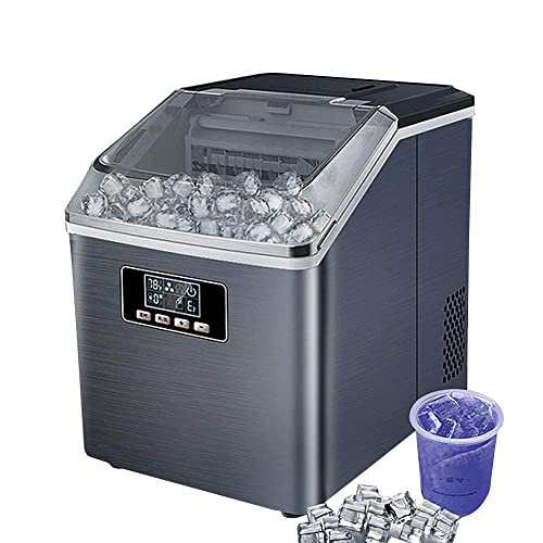 HAicom Ice Cube Maker 25kg Ice In 24 Hrs With Transparent Window Machine Ice Cubes In 12Mins