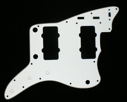 (B03) Custom Guitar Pickguard Fits Jazzmaster ,3ply White