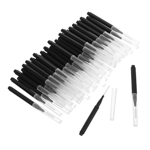 DECOMELODY 50 piezas Cepillos Interdentales Negros Unidades Cepillos Interproximales Duraderos con Mango Ergonómico para Limpieza Efectiva de Placa y Cuidado de Encías Casa y Viajes