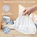 12 Pcs Waterproof Shoe Covers for Rain, Non-Slip Disposable Rain Shoe Covers, Plastic Shoe Ponchos, Thickened PE Material Boot Covers for Men and Women (Clear)