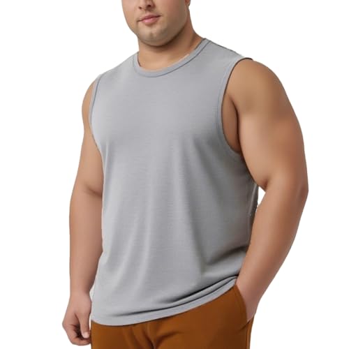 Big and Tall Tank Tops for Men Plus Size Workout Sleeveless Undershirts Tee Shirts Cotton Mens Tank Tops Xl-9Xl - Main Image