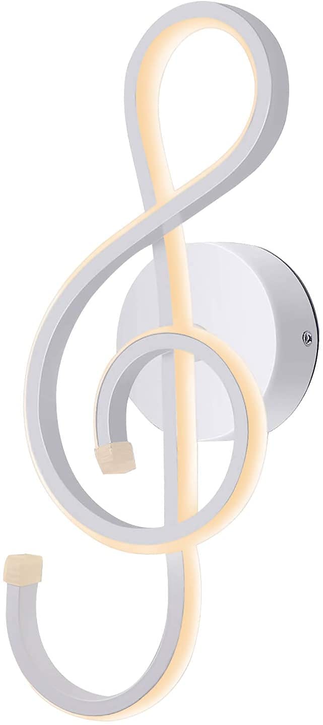 KAWELL Creativo Moderno Lámpara de Pared LED Luz de Pared Interior Lámpara LED de 22W Minimalista Aluminio de Decoración del Arte para Dormitorio, Sala de estar, Café, Pasillo, 3000K Blanca