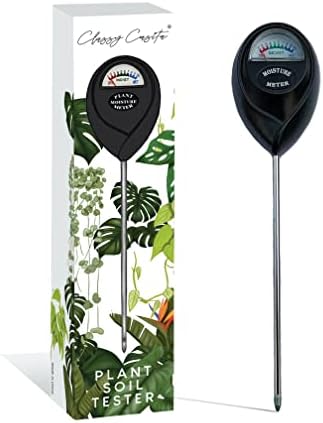 Classy Casita Soil Moisture Meter- Soil Moisture Sensor for Indoor & Outdoor Plants, Moisture Meter for House Plants w/Plant Watering & Care eBook, Houseplant Accessories, Gardening Gadgets, Black