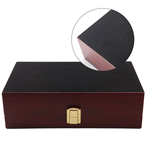 Bald Eagle Handmade Cigar Humidor Cigar Box Wood Humidor Holds 10-20 Cigars Desktop Box Humidor with Hygrometer and Humidifier Front-Mount Clasp Lock - Thumbnail 5