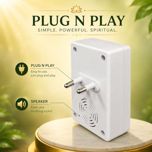 Image of Premanand Ji Maharaj Naam Jaap Box | 9-in-1 LED Mantra Chanting Device | Preloaded Radha Krishna Bhajans & Naam Jaap | Spiritual Audio Player for Home, Office & Temple | Ideal Devotional Gift