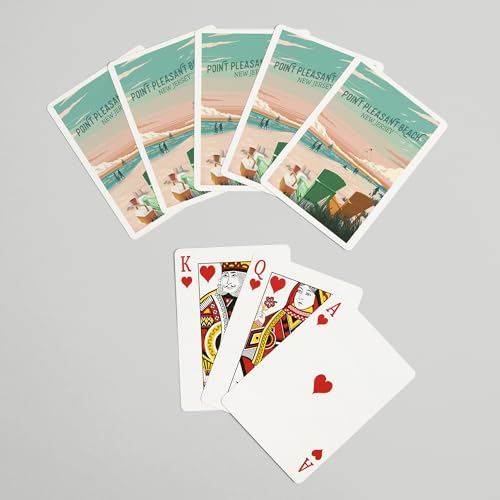 Lantern Press Point Pleasant Beach Baraja Poker 52 Cartas miniatura 7