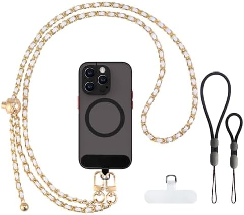 Matte Metallic Crossbody Phone Lanyard, Matte Silver main image 0