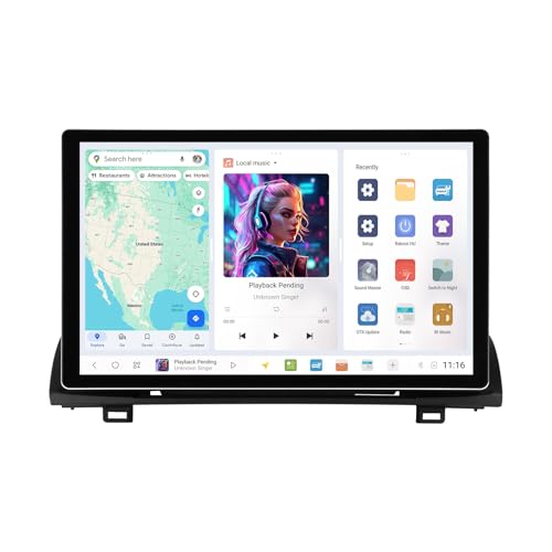 DUDUAUTO DUDU7 Car Radio Stereo for Honda Accord 10th 2018 2019 2020 2021 2022-8GB+128GB, Android 13 Biorunn 13 Inch Dual Band GPS Wireless Car-Play Android Auto Navi Upgrade Head Unit