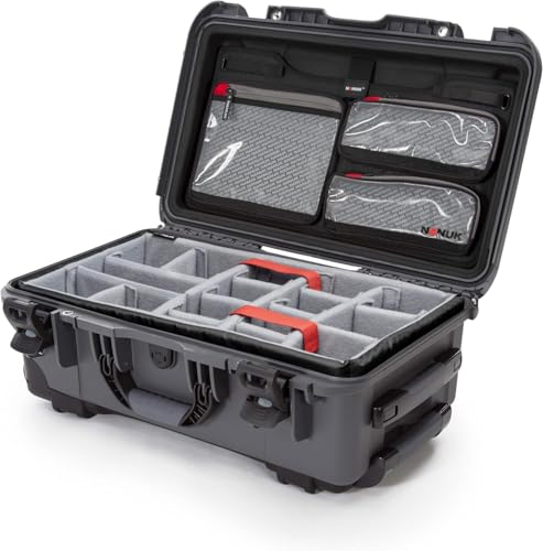 Nanuk 935 Pro Photo Kit - Estuche Rígido Impermeable Con Organizador De Tapa Y Divisor Acolchado Y Ruedas, Grafito Nanuk 935 Pro Photo Kit - Estuche Rígido Impermeable Con Organizador De Tapa Y Divisor Acolchado Y Ruedas, Grafito
