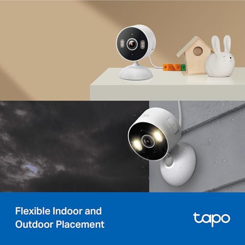 Image of Tapo 2K Indoor /Outdoor Wired Security Camera - Works as a Baby Monitor & Pet Camera, Person /Motion /Baby Cry Detection, 2-Way Audio, Siren, Subscription-Free Local Storage or Optional Cloud, C113