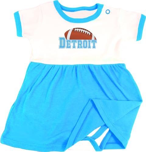 Image of Baby Bodysuit Dress for Detroit Football Fans