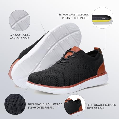Image of Steel Toe Shoes for Men Lightweight Safety Tennis Shoes Work Sneakers | Oxfords, Breathable, Arch Support, Casual Dress Safety Shoes, Indestructible, Running, Factory