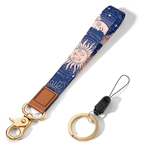 Image of Wrist Lanyard Key Chain, Cute Wristlet Strap Keychain Holder for Women Men Car Keys ID Badges Card Wallet Phone Camera