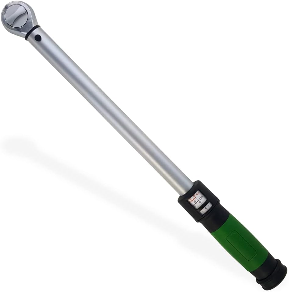 eTORK (C3150) 1/2-Inch Drive Click Style Torque Wrench (30-150 ft.-lb./40-200 dN.m)