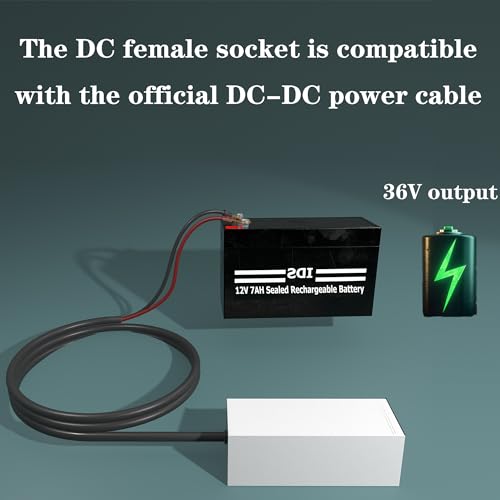 Image of for Starlink Mini 12V Adapter-12V /36V to 36V Input Battery Modification Converter, 100cm Cable Waterproof DC Female Port, Compatible with Max 30m /100Ft+Starlink Mini Power Cable