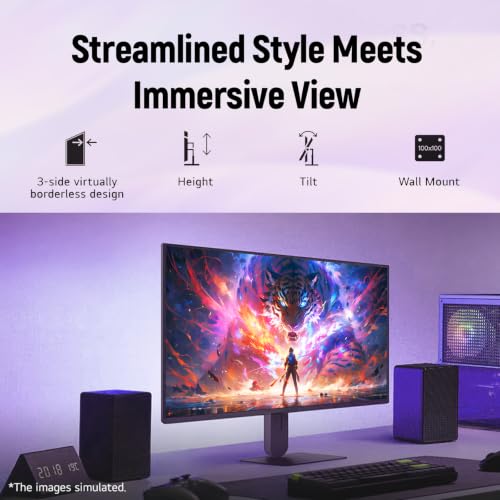Image of LG 24 inch Gaming Monitor, FHD IPS, 144Hz Refresh Rate, 1ms MBR, HDR10, sRGB 99%, NVIDIA G-SYNC Compatible, AMD FreeSync, Built-in Speaker, Tilt /Height Adjustable Stand, HDMI, DisplayPort
