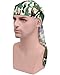 Silky Camo Durag for Men,Extra Gift 1 Black Silky Wave Cap or Wave Brush,Camo Durag 7