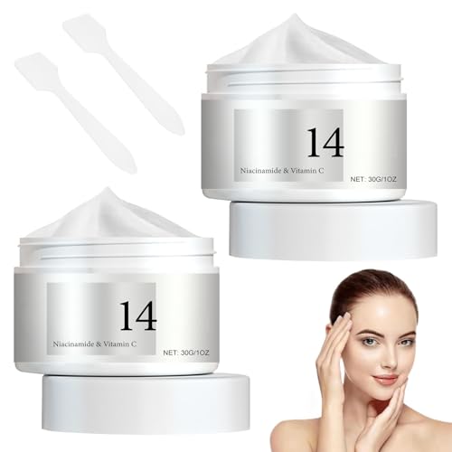 2PCS Azelaic Acid Cream,14% Azelaic Acid Serum Face Cream,Azelaic Acid Serum,With Niacinamide & Vitamin C, Azelaic Acid Serum Cream for All Skin Types