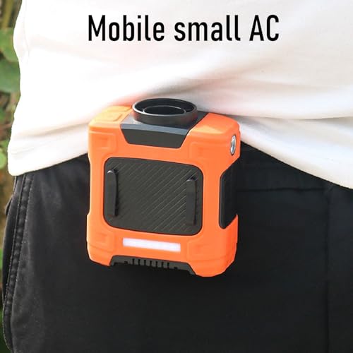 Ventilador de cadera recargable de 10.000 mAh con luz LED naranja 2