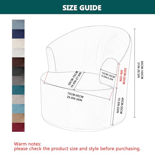 Funda para silla de barril en terciopelo elástico de alta gama color blanco puro 4