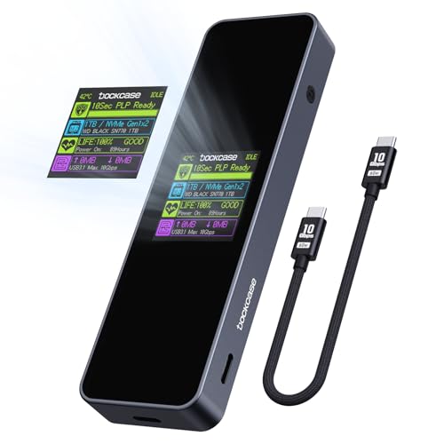 DockCase Visual Smart M.2 NVMe SSD Enclosure con Funda de Silicona miniatura 7