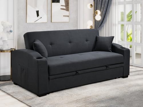 Zighth SLEEPER-4051 75'' Convertible Queen Size Sleeper Sofa Bed thumb #2