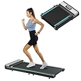 Yumcute ランニングマシン 【革新的な二段折り構造】 折りたたみ コンパクト 電動 ルームランナー トレッドミル 家庭用 キャスター付き リモコン操作 静音 膝に優しい 5 層クッション ダイエット器具 有酸素運動 (ハンドルなし)