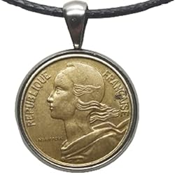 Colgante Moneda Colgante de moneda: Genumis Marianne - Moneda 20 centimos francos 1962-2001 Francia - 20 mm