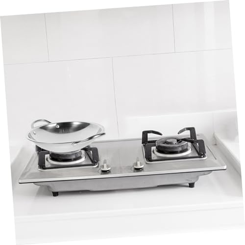 Wok de acero inoxidable con fondo plano miniatura 3