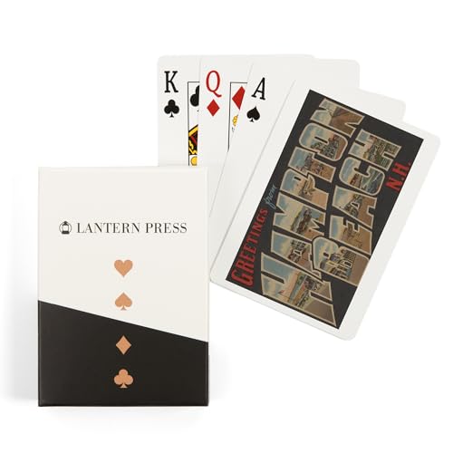Lantern Press Greetings from Hampton Beach, NH, 52 naipes póker