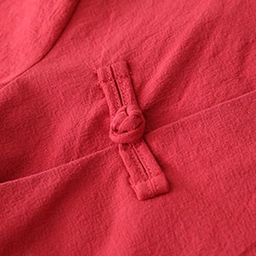 Mud Kingdom Girls Chinese Style Jacket Traditional Frog Buttons Tang Outerwear for Girls Cotton Linen Tops4