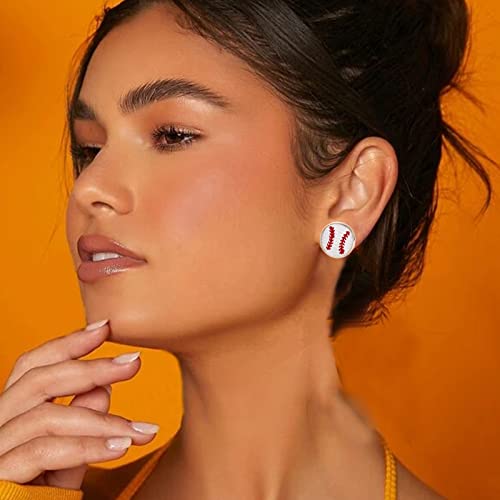 4 Pairs Baseball Dangle Earrings for Moms - Baseball Fan Gift2