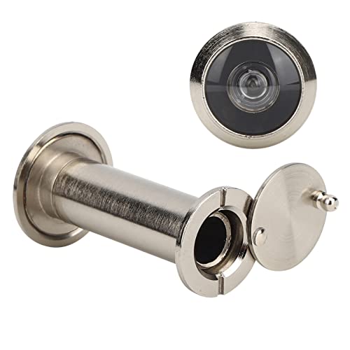 Mirilla para puerta anti-robo, ángulo de visión de seguridad de 220 grados con cubierta para seguridad en el hogar (extensión de 16 mm, apertura 16-23 mm, puerta)