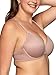 Vanity Fair Women's Effortless Underwire Bra, Buttery Soft Fabric & Lightweight Memory Foam Cups up to DD, Baked Blush Lace