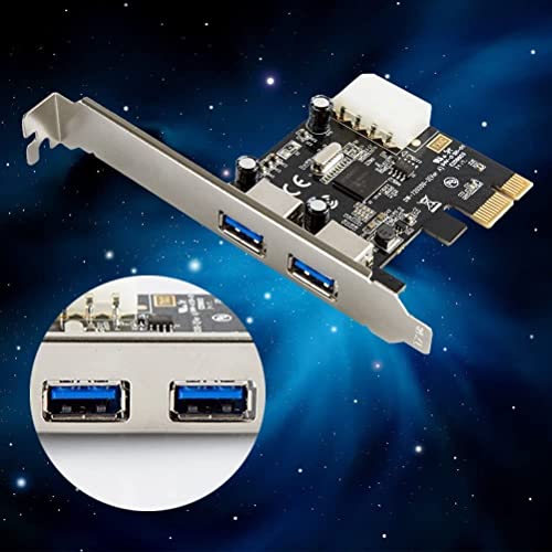 Image of BigPlayer PCI Express USB 3.0 Card - 2-Port SuperSpeed Expansion Adapter for Desktop PC - High-Speed PCIe Interface Compatible with Windows 11 /10 /8 /7