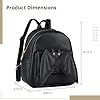 TIMCORR Fledermaus-Rucksack, schwarzer Mini-Rucksack, schicker Fledermaus-Gothic-Rucksack, kleiner Leder-Rucksack, Geldbörse, Mini-Gothic-Tagesrucksack mit Flügeln für Damen, modischer Tagesrucksack #4
